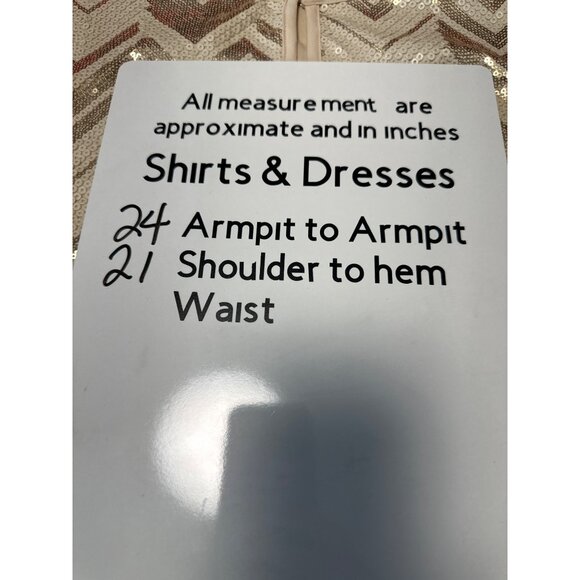 Bob Mackie Wearable Art Beige & Gold Sequin Chevron Jacket Fully Lined Size XL - Picture 9 of 9